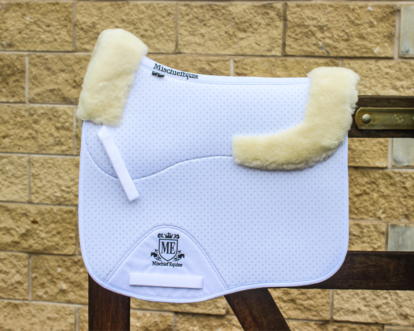 Dressage Breatha-Wool Saddle Pad - WHITE